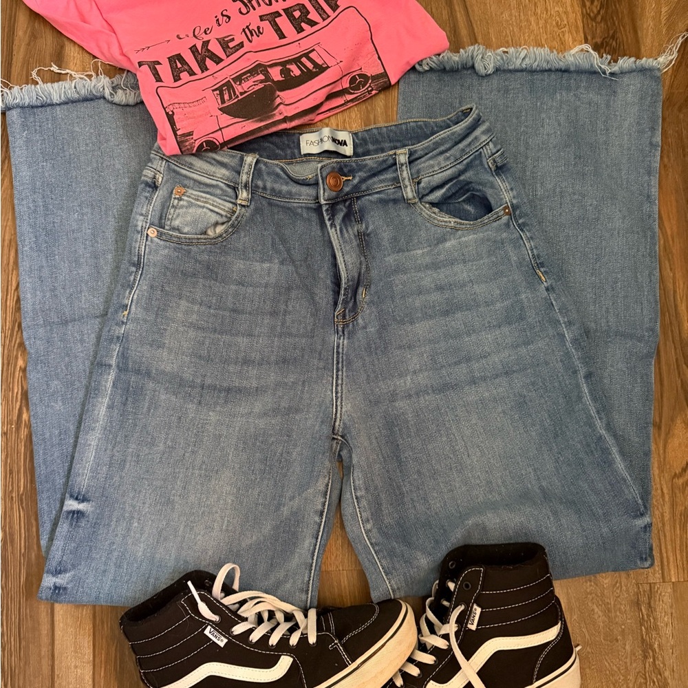 Wide Leg Fashion Nova Jeans